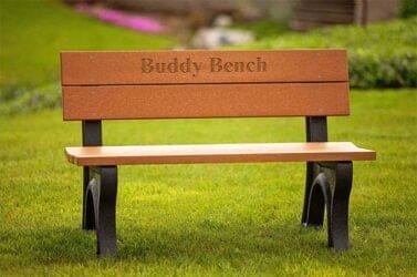 4 Foot Traditional Buddy Bench | Polly Products