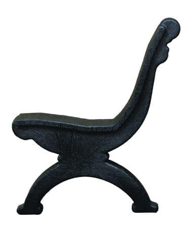 A side view of the Monarque bench frame