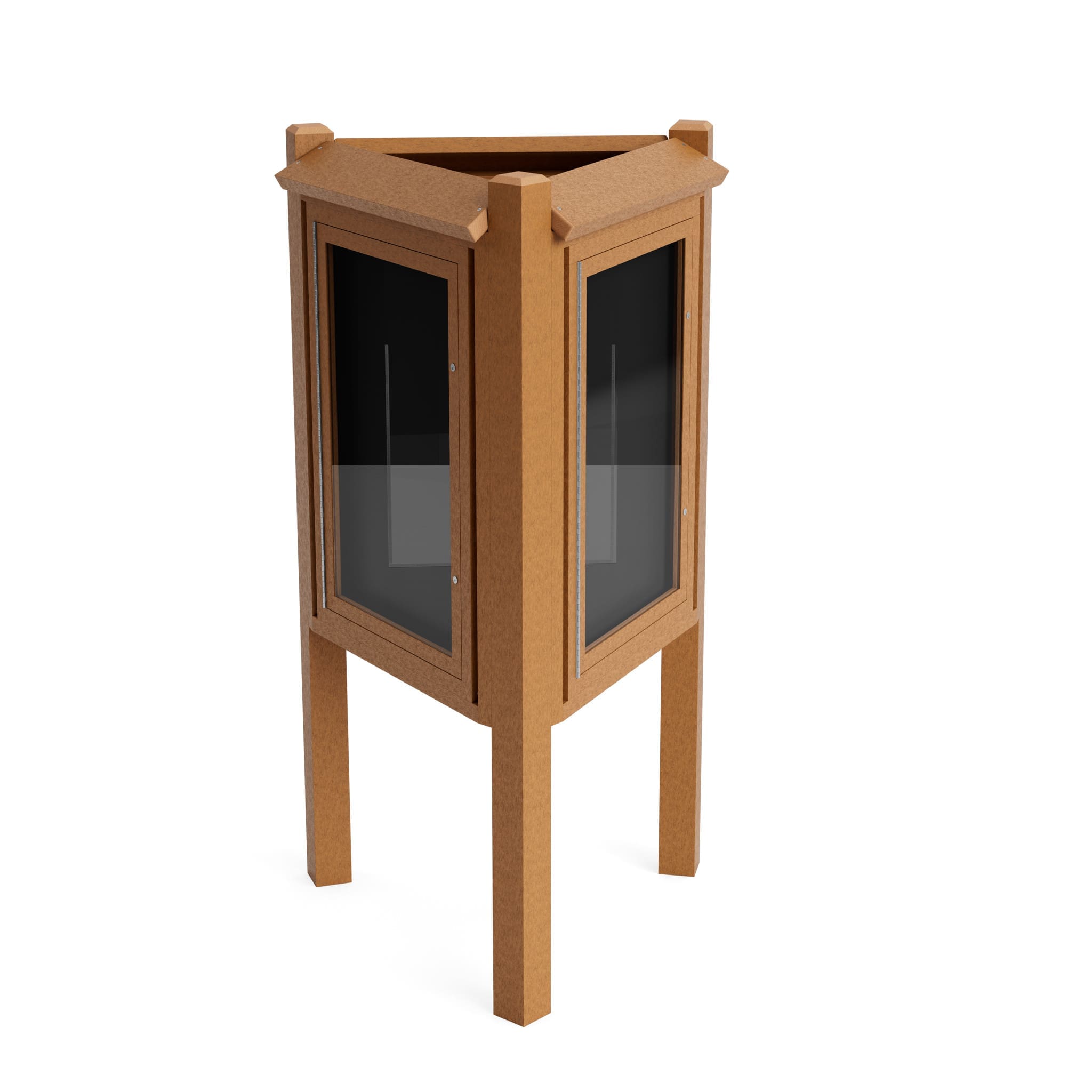 3 Sided Kiosk Message Center